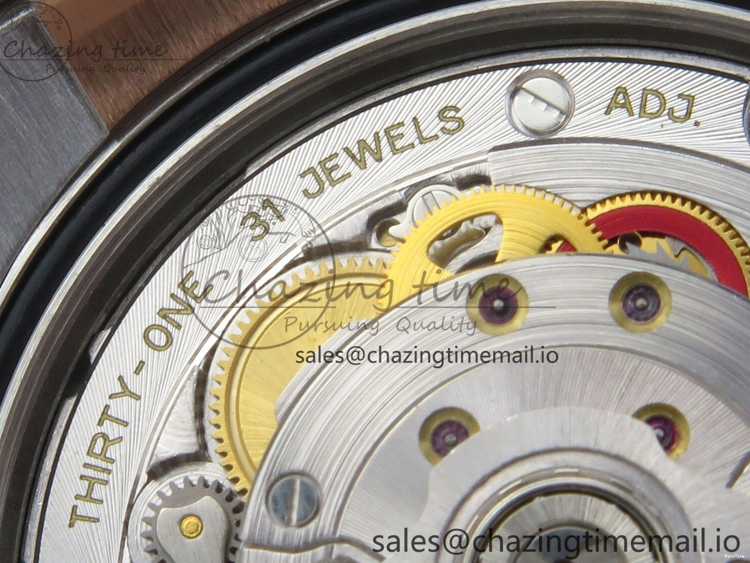 MiroTime 0426 FastDry DateJust 36 SS RG ARF 1:1 Best Edition 904L Steel White MOP Diamonds Dial on Oyster Bracelet SH 57